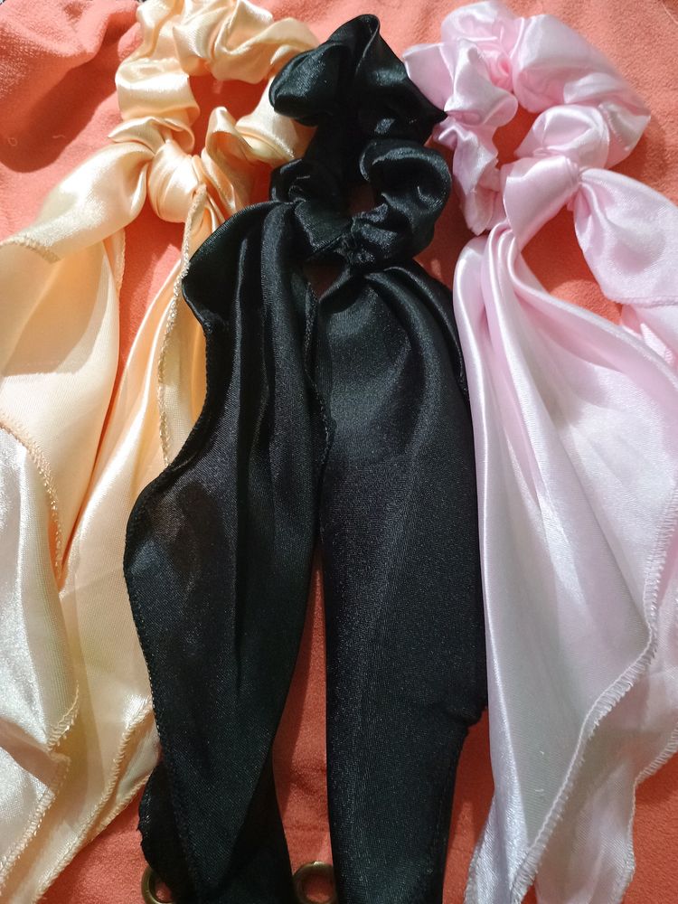 Silk Scrunchie Set