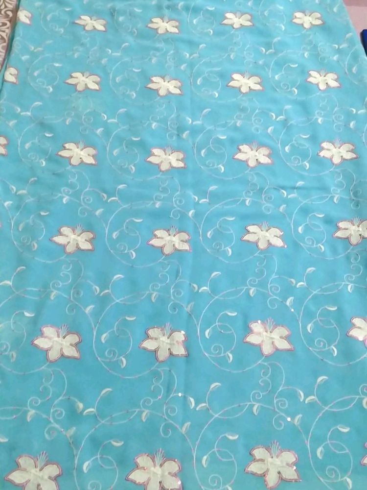 Fully Embroidery With Border Blouse