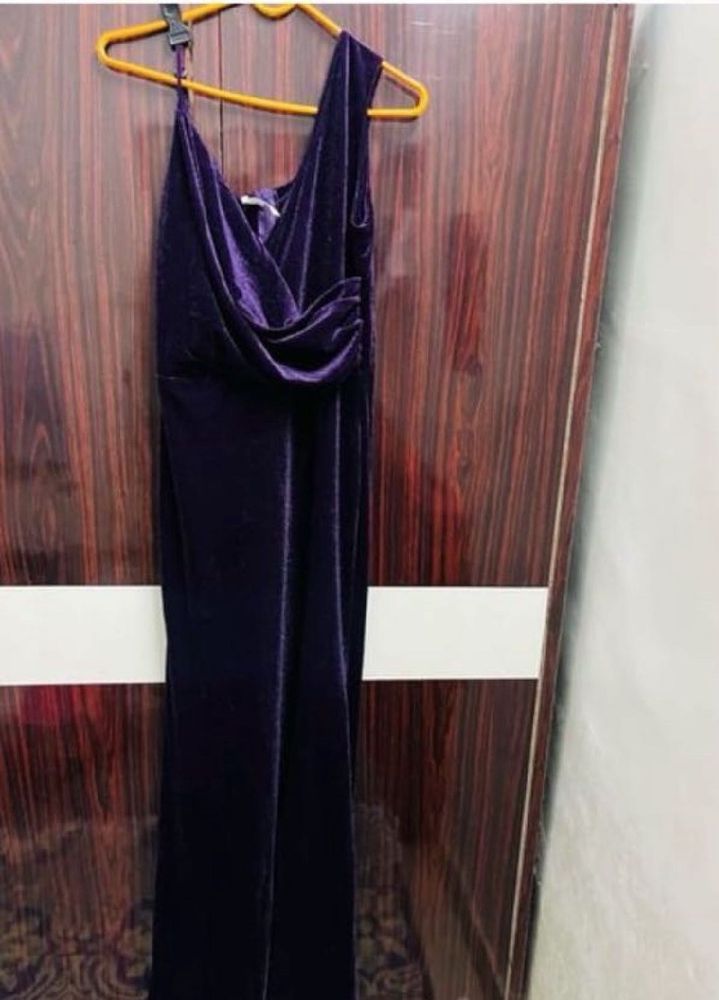 Purple Velvet Maxi Dress