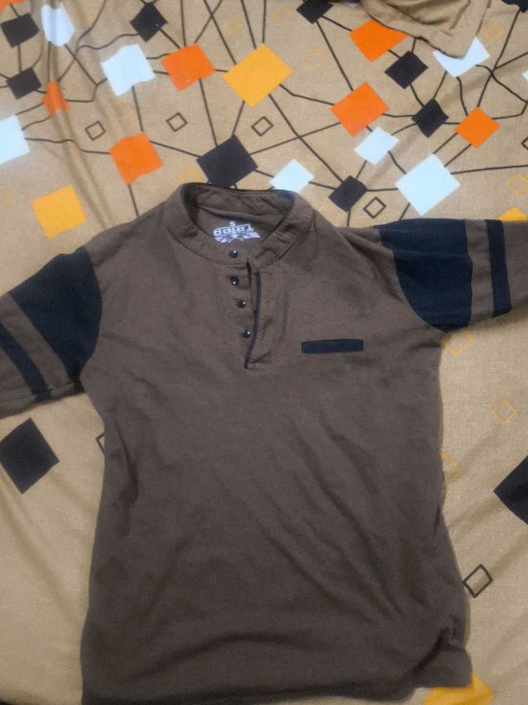 Brown Casual T-Shirt