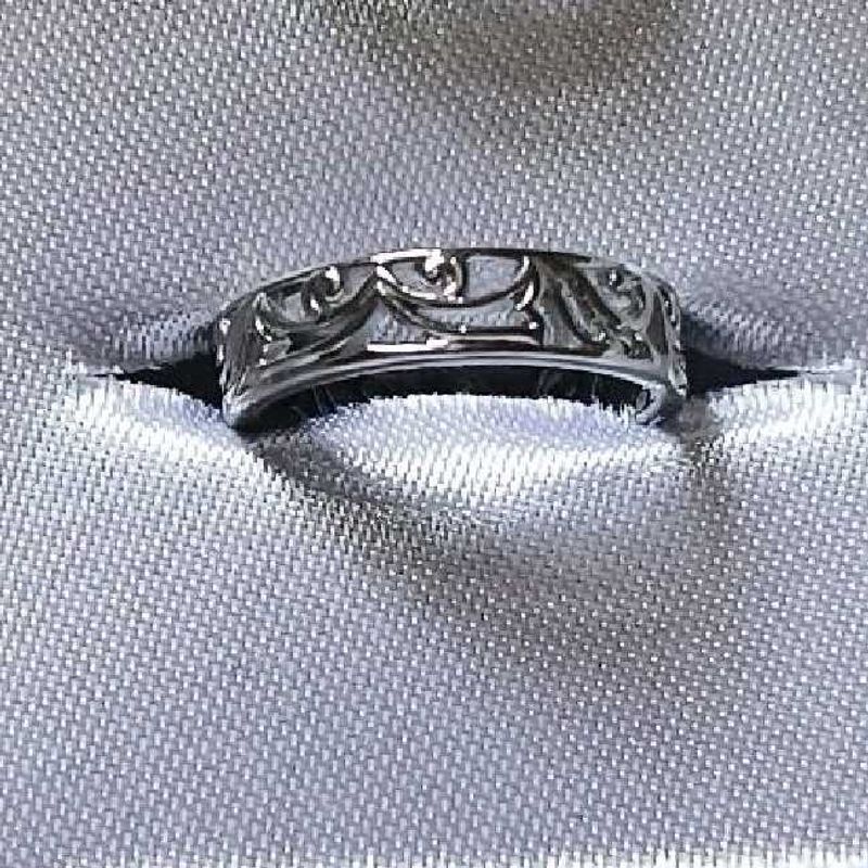 GIVA 925 SILVER ENGRAVED RING