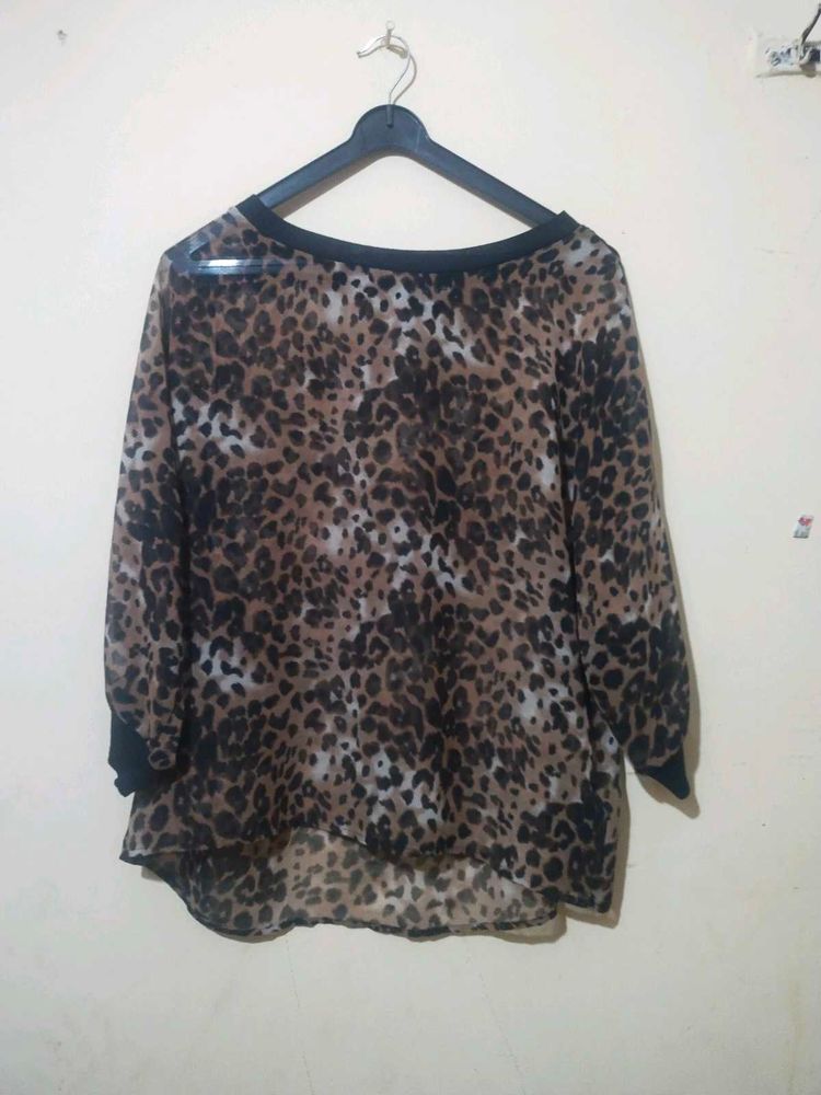 Leopard Print Blouse