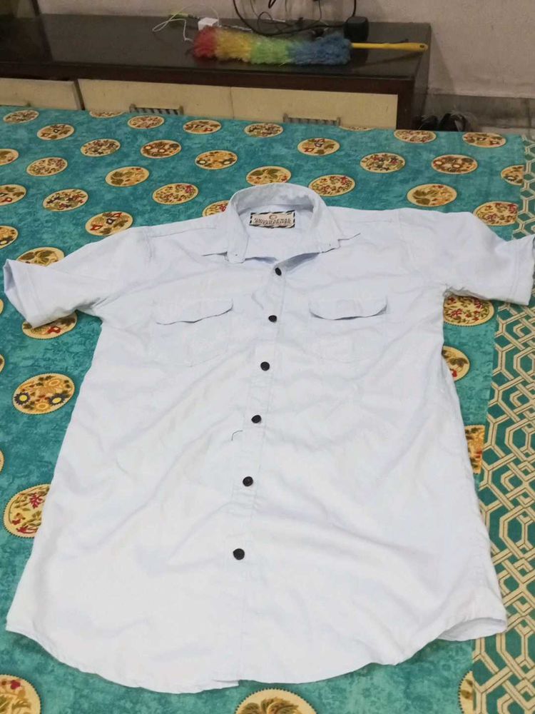 Light Blue Short Sleeve Shirt