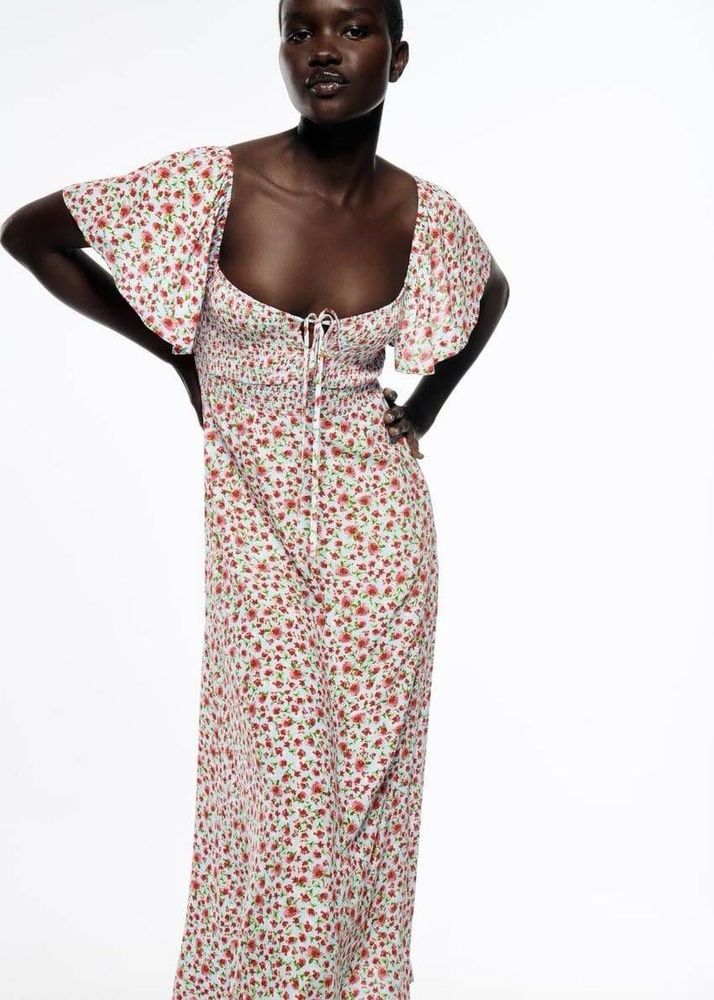 Zara Floral Midi Dress