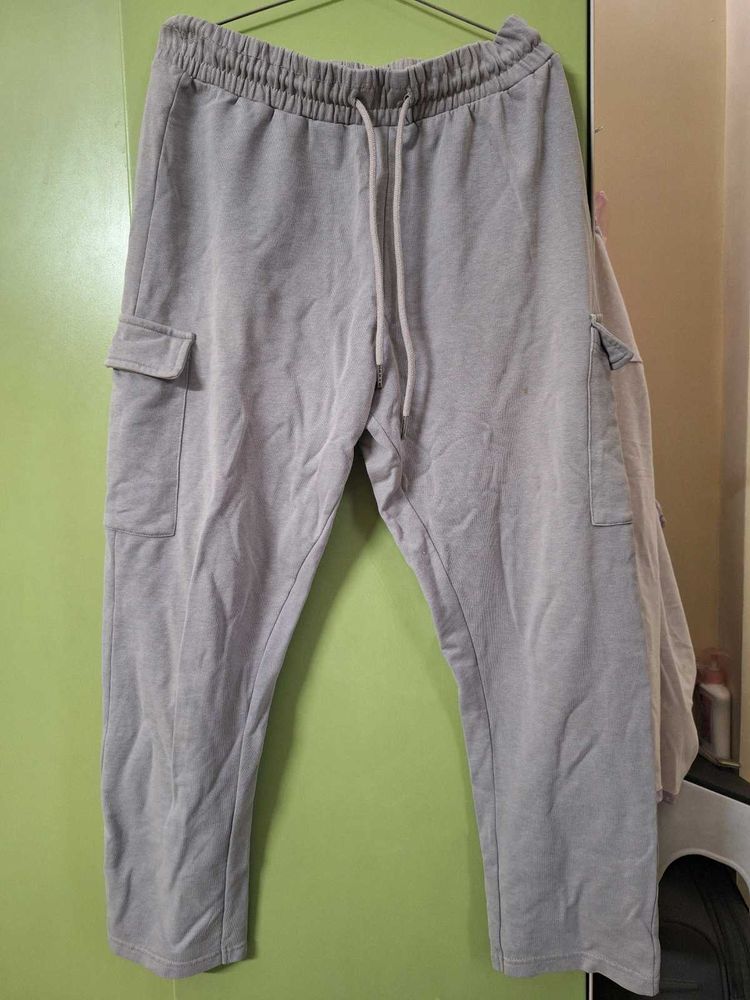 Gray Cargo Sweatpants