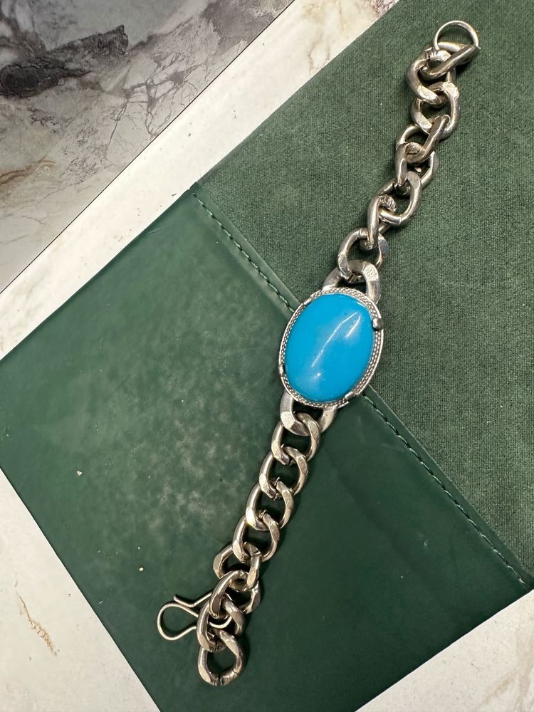 Fashion Turquoise Looking Chain Bracelet