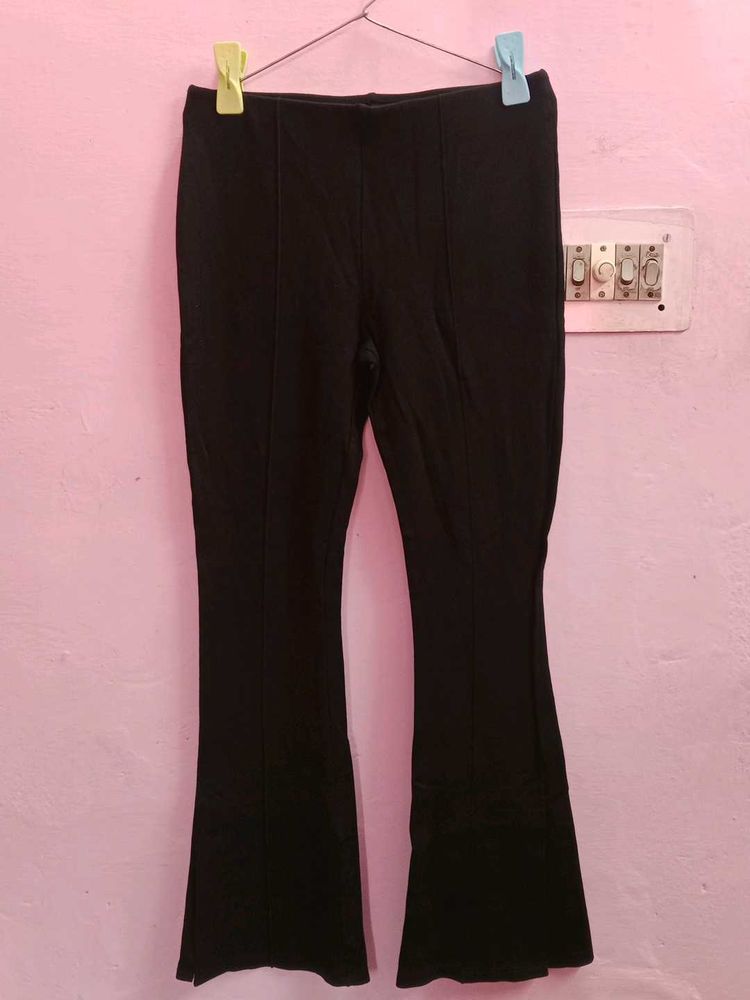 H&amp;M Black Flared Bootcut Pants
