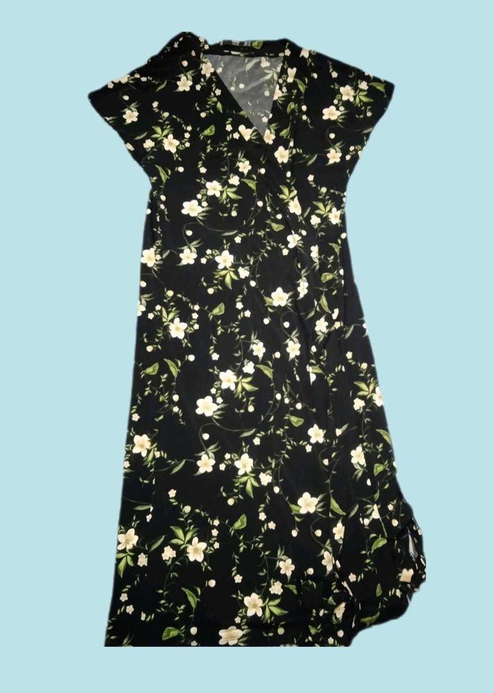 Floral Wrap Dress