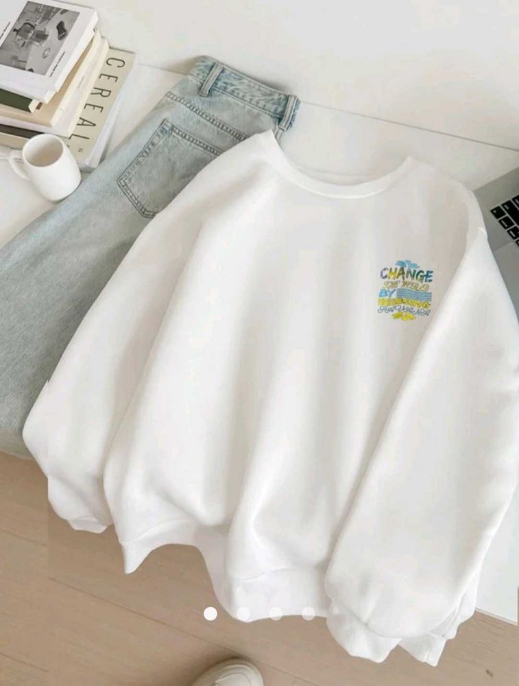 Printed Pullover Sweatshirt