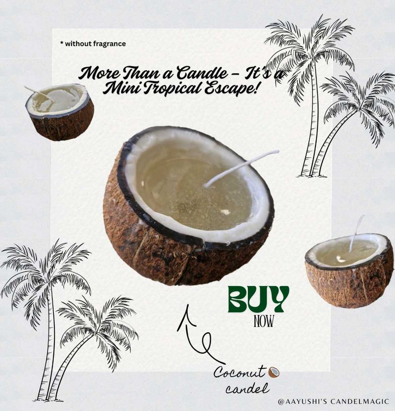Pure Coconut Candle – Natural &amp; Minimalist Glow