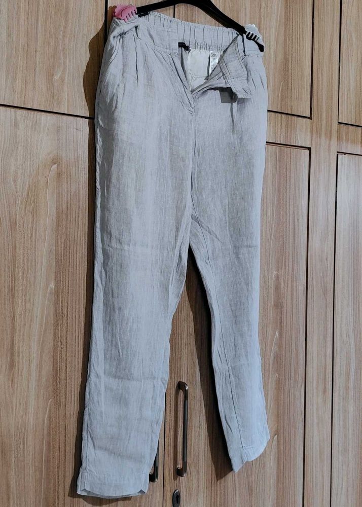 Marks &amp; Spencer Linen Tapered Trousers