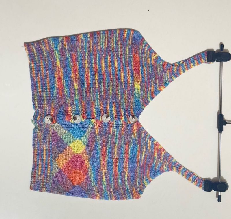 Colorful Knit Top