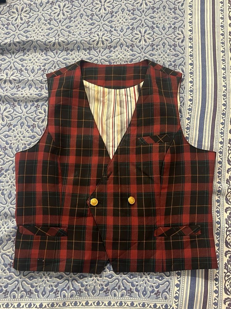 Vintage Plaid Vest