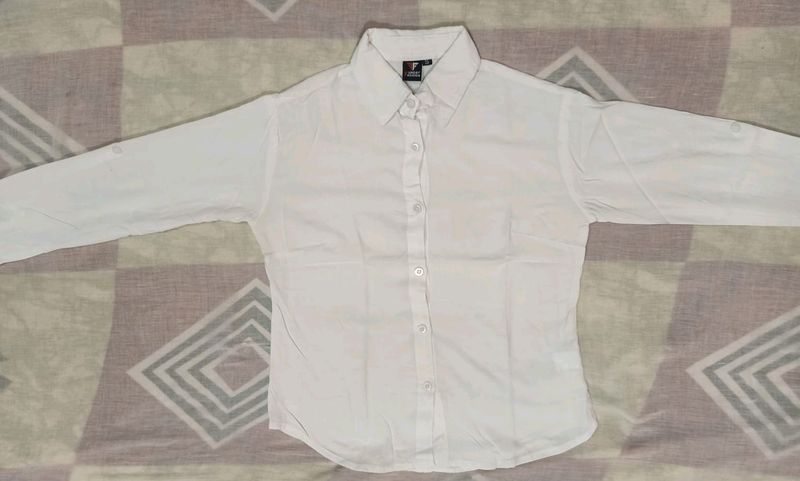 Office Formal Women Shirt White