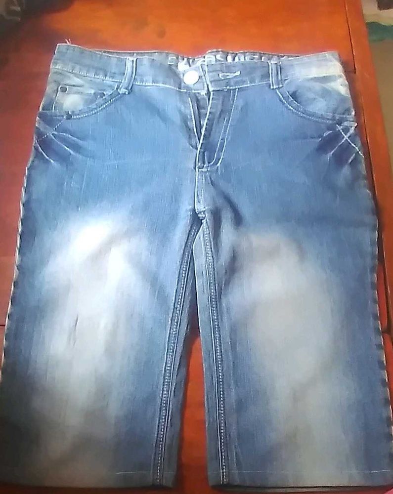Denim Bermuda Shorts