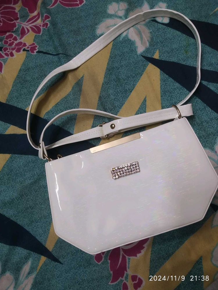 White Sling Bag