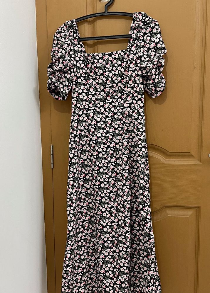 Floral Print Midi Dress