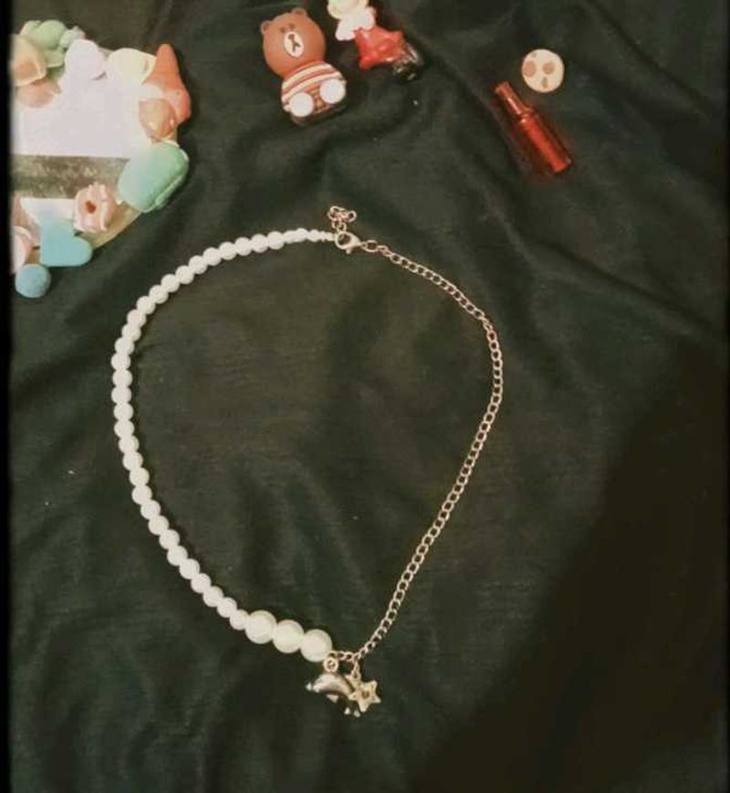 Handmade Pearl &amp; Star Necklace