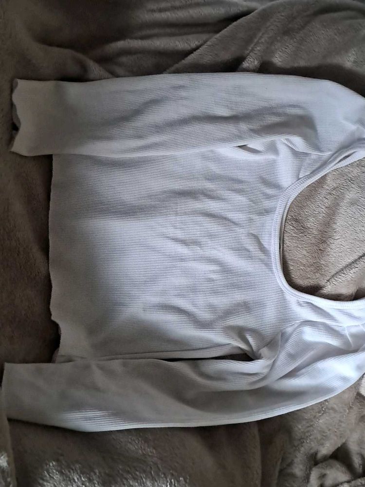 White Long Sleeve Top