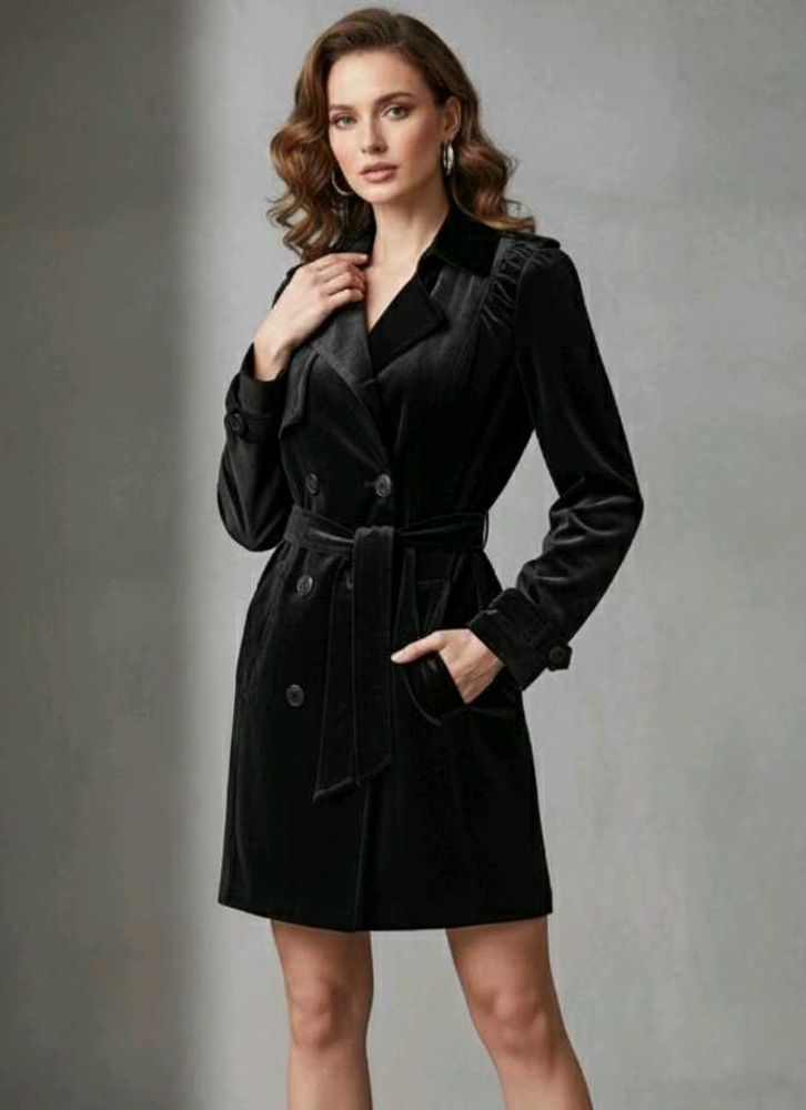 BERSHKA Velvet Dress