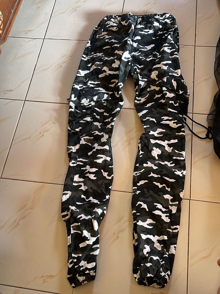 joggers Camo Print Cargo Pants
