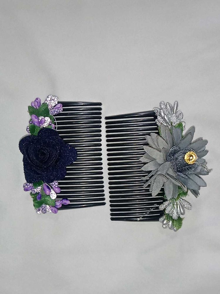 Floral Hair Comb Set
