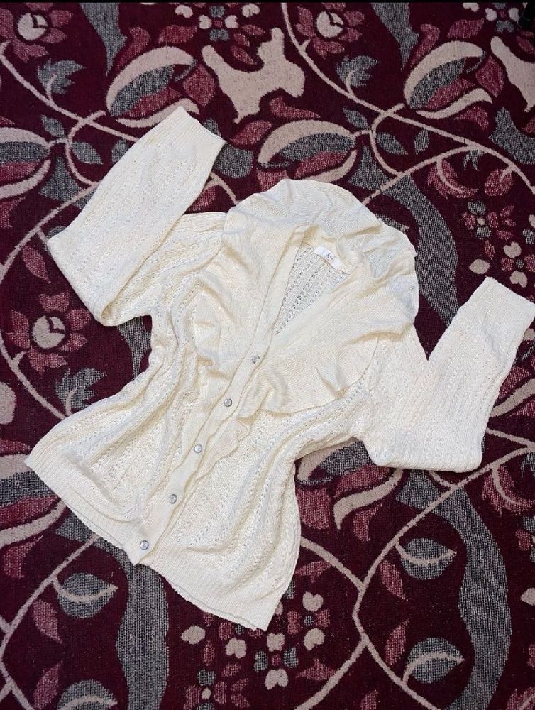 Korean Inspired Cream Pullover