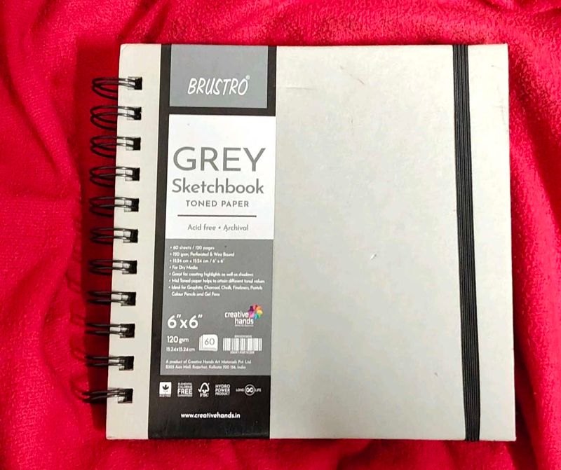 Brustro Grey Toned Paper Sketchbook