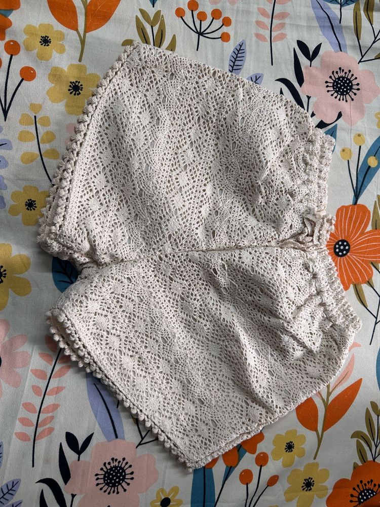 Crochet Lace Beach Shorts