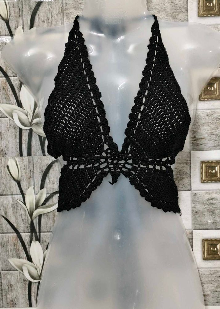 Crochet Butterfly Halter Top