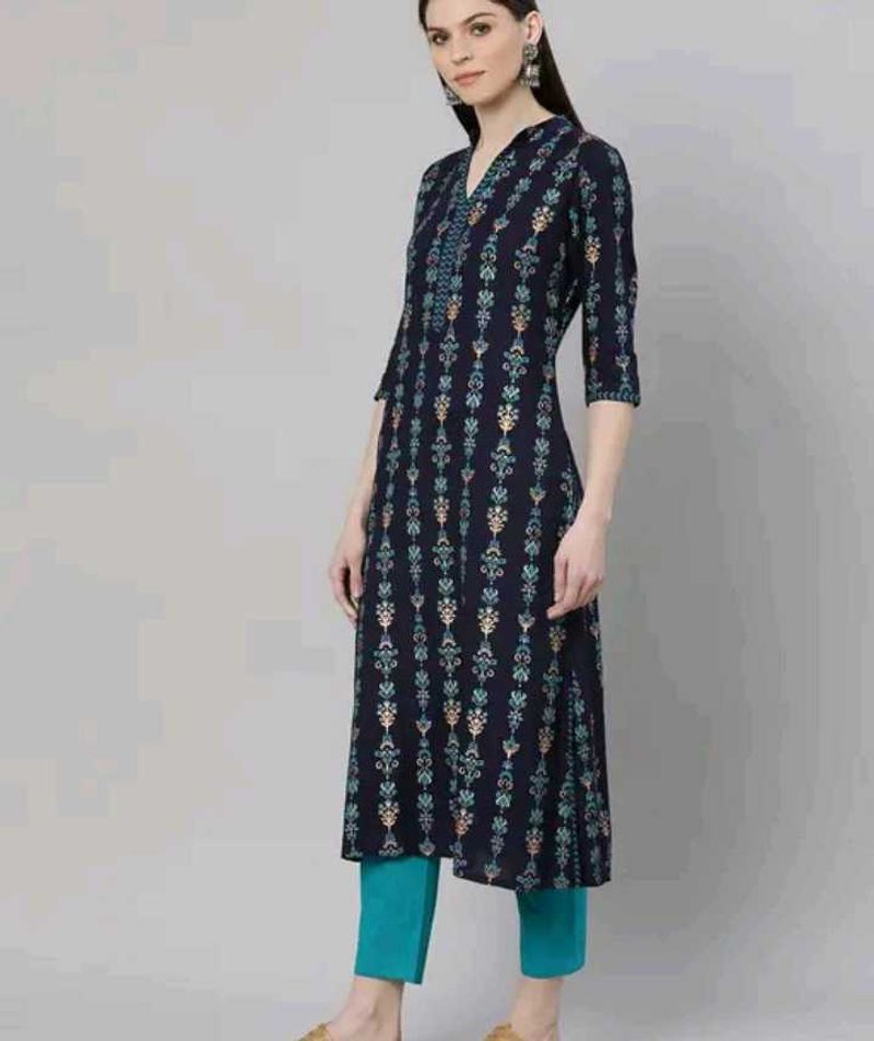 BLUE STRAIGHT KURTI 💙
