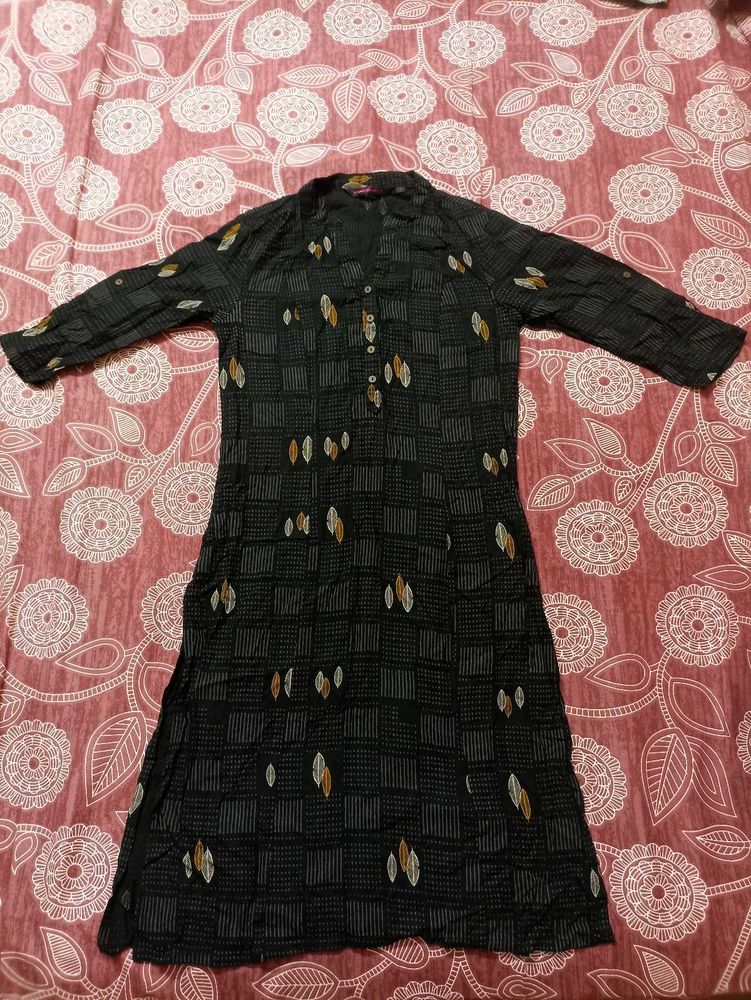 Black Kurti By Rangmanch