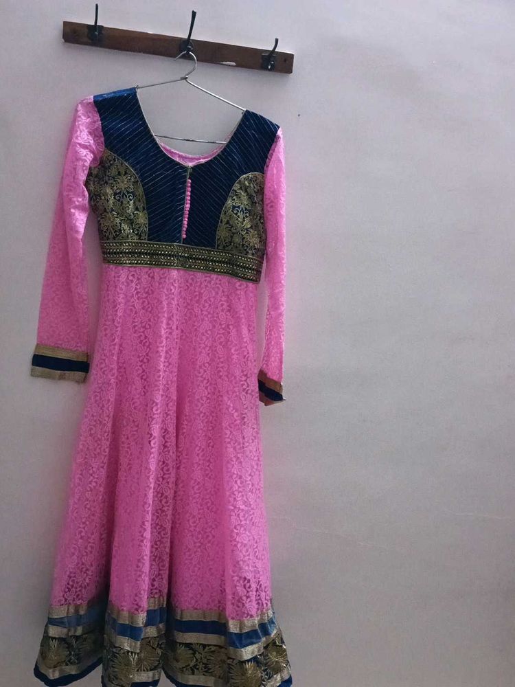 Pink Anarkali Dress