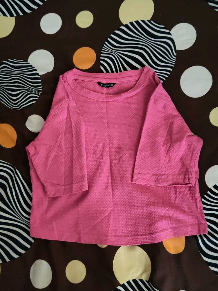 Pink Crop Top