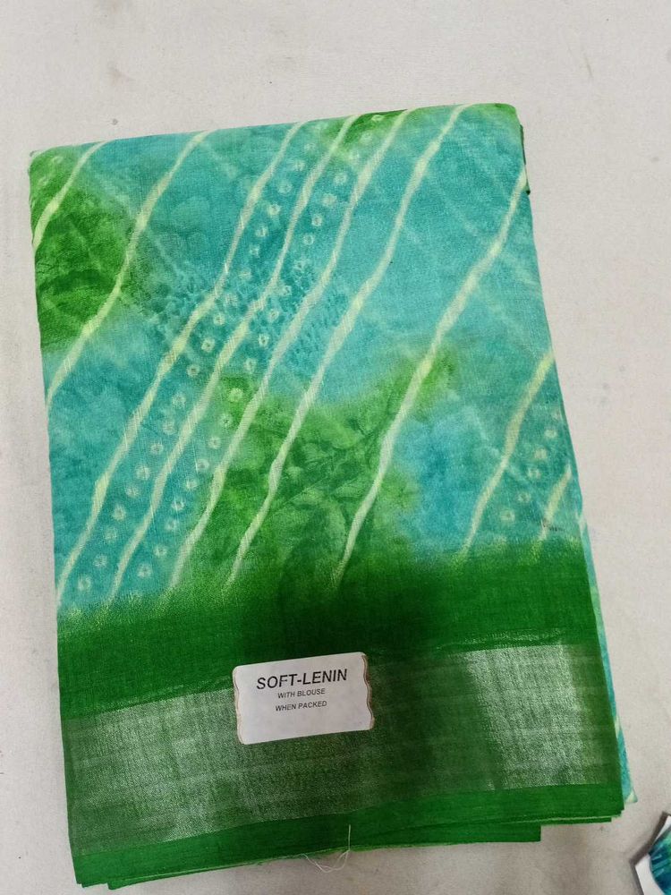 New Brand Soft Linen Sarees For Function