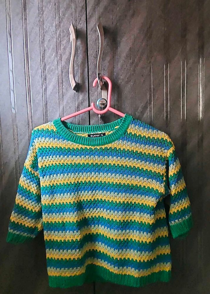Striped Knit Sweater