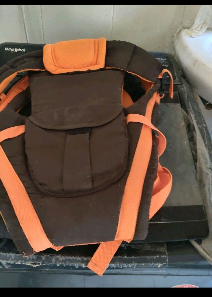 Baby Carrier - Brown and Orange