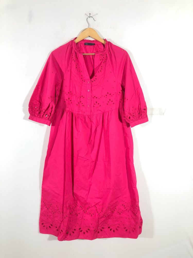 Dark Pink A-Line Dress(Women’s)