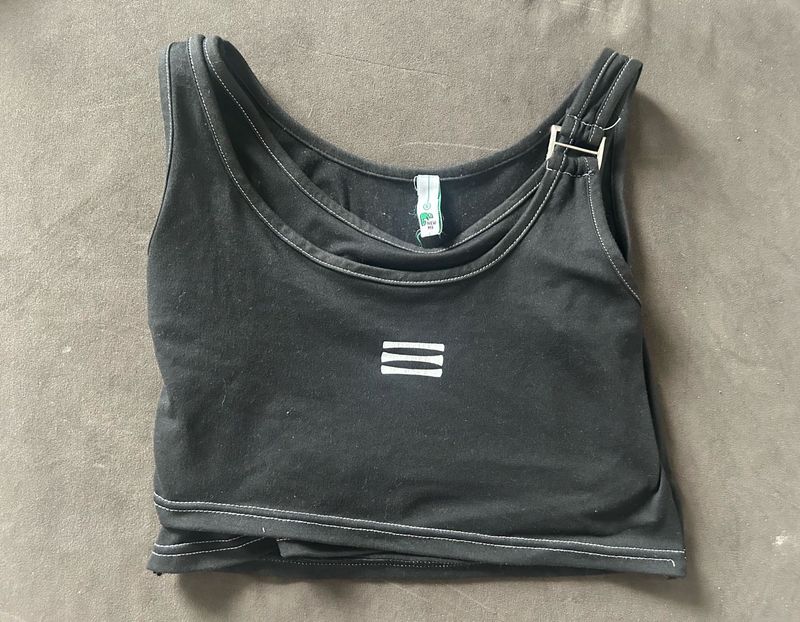 NEWME asia WRAP CROP TOP SIZE S