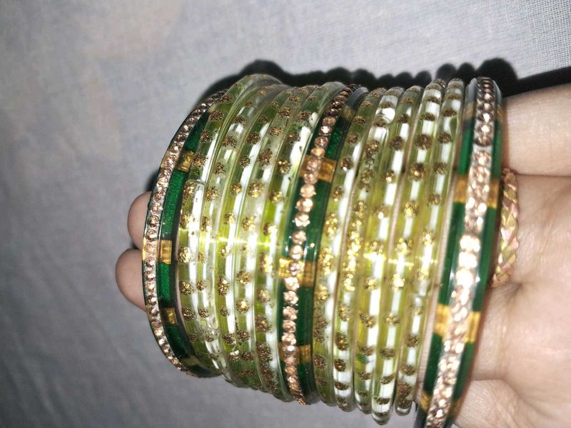 Bangles With 3 Kadas
