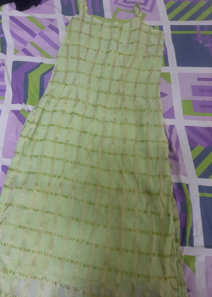 green kurta set