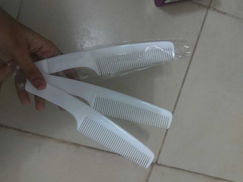White Hair Combs (Set of 3)