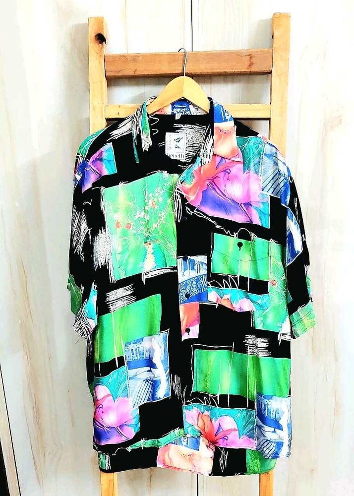 Colorful Patterned Shirt Size-46-48