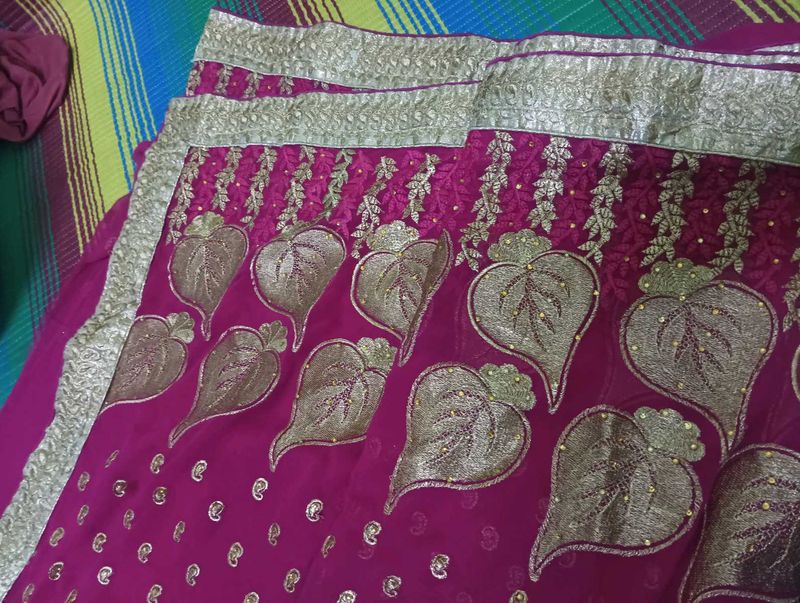 Elegant Pink Saree