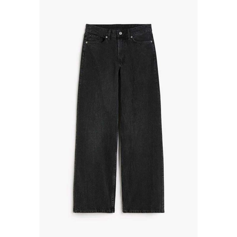 H&amp;M Black Wide Leg Jeans