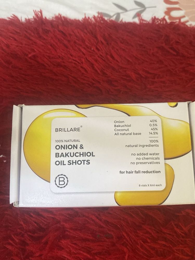 Onion Bakuchiol Hair Oil Shots Pack Brillare