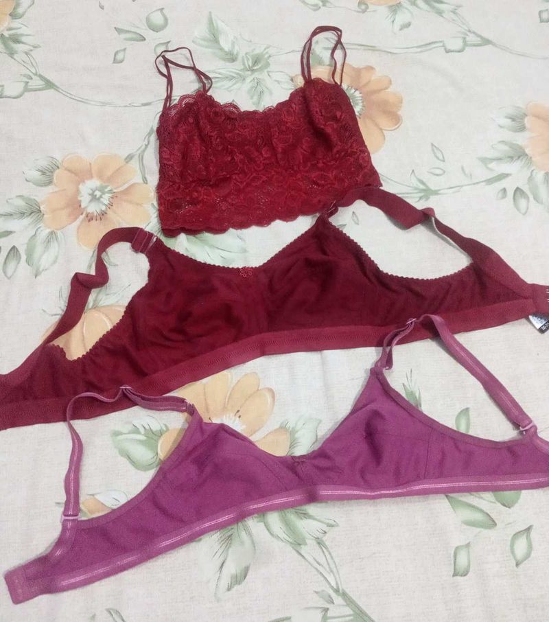 Combo Of 3 Beautiful Bras✨