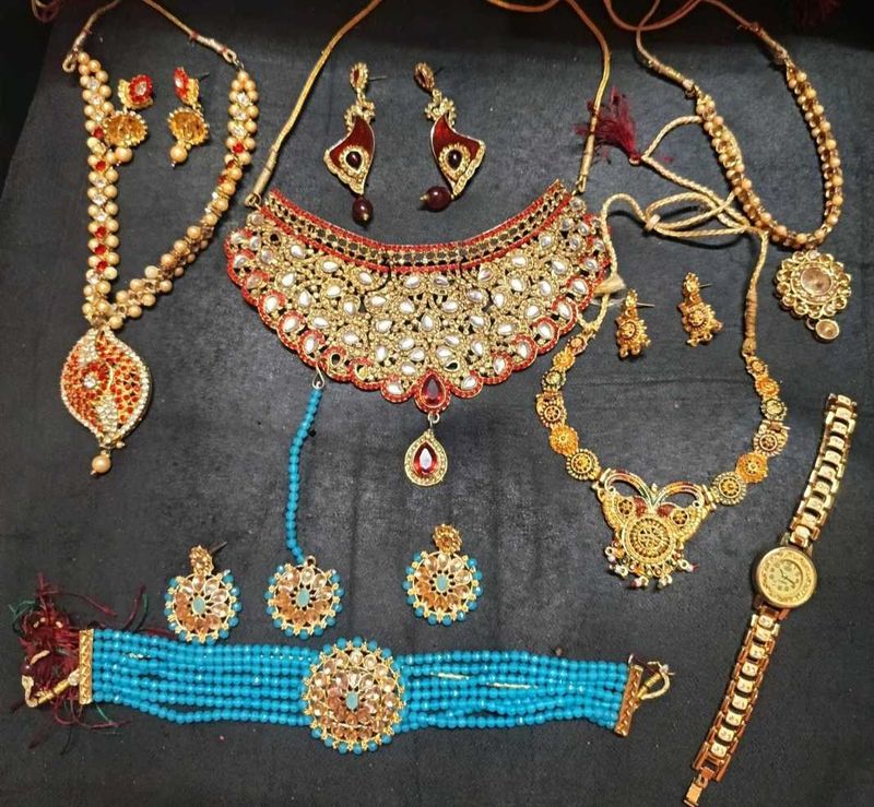 Saree ComboJewellery Set Combo Me