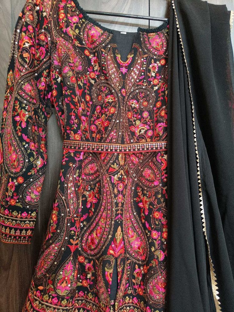 Embroidered Indo Western Dress