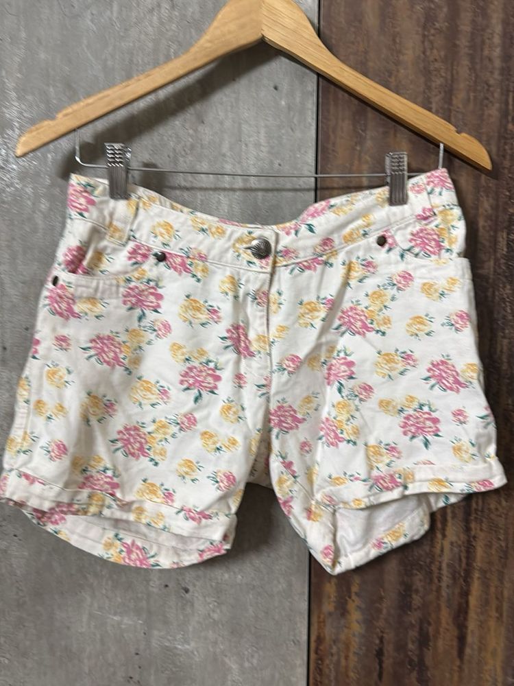 Max Floral Denim Shorts